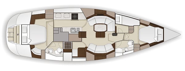 Hylas48 Top view exterior render