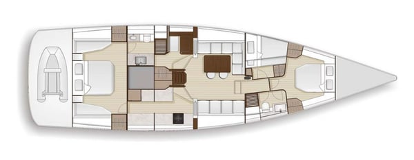 HYLAS H60 3 Cabin Version Interior