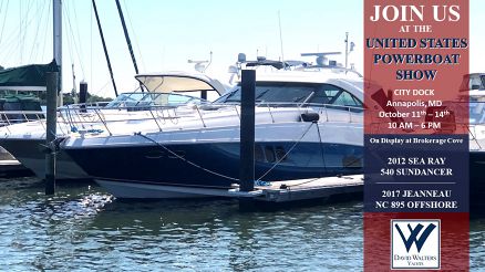 JOIN US at the United States Powerboat Show in Annapolis