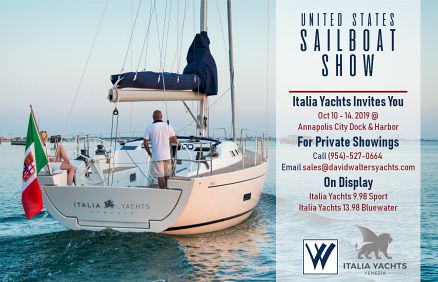 United States Sailboat Show Italia Yachts on Display